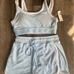 No Boundaries Light Blue Terry Cloth Tank and Shorts Set Photo 0