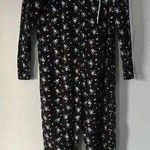 Happy Halloween Poof Skull Crossbones candy corn Zippered Hooded PJ One piece Black Photo 0