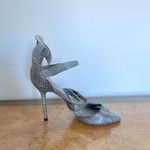 Leon Max Safe Genuine Snakeskin Upper and Leather Lining and Sole Pumps size 7M Gray Photo 3