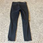 American Eagle Super Hi Rise Jegging Jeans Black Ripped Knee Women Size 8 Short Photo 7