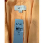 Loft  Petite Womens Blazer Size 10P Peach One Button Career Business‎ Jacket NWT Photo 2