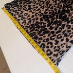 Betsey Johnson blouse faux velvet long sleeve crewneck animal print size small Photo 3