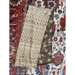 Laura Ashley  100% Silk Floral Scarf Brown Taupe Botanical Vintage Style Photo 4