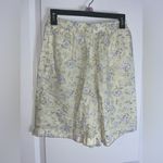 Koret City Blues Vintage Floral High Rise Pleated Shorts Cottagecore Yellow S Photo 2