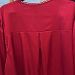 Flower & Feather blouse Red Size 2X Photo 6