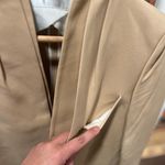 Korean Women’s Tailored Time Post Modern Blazer Tan Size 4 Photo 9