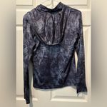 Navy Patterned Hoodie Blue Size XS Photo 3