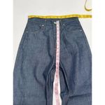 Goldsign The Curved Dark Wash Crop High Waisted Rise Tapered Jeans Serra Size 24 Blue Photo 3