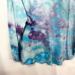 Terra & Sky Plus Size 2X Top Handmade Tie Dye Long Sleeve Blue Purple Boho 473 Photo 6