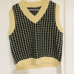 Commense Women's Cozy Houndstooth Vest Knit V Photo 3
