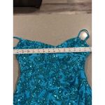 Windsor  Turquoise Sequin Mini Dress Sleeveless Partt, prom‎ Women's small, hoco Photo 2
