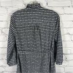 Banana Republic Black & White Button Front Drawstring Tie Waist Maxi Dress (E16) Photo 7