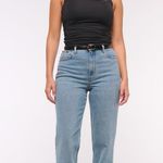 Abercrombie & Fitch NWT Abercrombie The 90s Straight Ultra High Rise Curve Love Size 26 Extra Short Photo 0