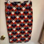 LuLaRoe Argyle Pencil Skirt Knee-Length Workwear Photo 2