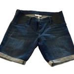 Isabel Maternity  Denim Blue Bermuda Shorts Size 10 EUC #6505 Photo 0
