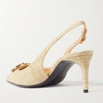 Dolce & Gabbana
Logo-embellished raffia slingback pumps Photo 2