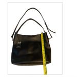 Ralph Lauren EUC Lauren Tate Leather Bag Tote Black Photo 8