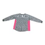 PINK - Victoria's Secret Pink Victoria Secret Sweatshirt Size L Pink Gray Pullover Crewneck Cotton Blend Photo 5