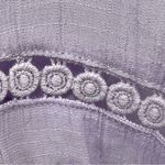 Como vintage  3x Lavender Embroidered Gauze Blouse Photo 5