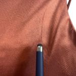 Windsor  Brown Satin Sheen Mini Dress L Sleeveless Ruched Sexy Party Clubwear Y2K Photo 8