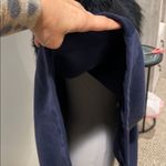 Adrienne Landau Navy Faux Fur Collar Cape Poncho Size undefined Photo 5