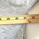 Joah Brown  Oversized Ribbed Knit Long Sleeve Top One Size Gray Slouchy Crop Photo 4