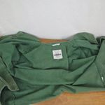 Vintage Ladies' Hooded Loose Fit Green Canvas Jacket Large Photo 3