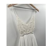 L'atiste By Amy White Boho Maxi Open Back FairyCore Dress Size Medium Photo 1