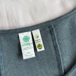 Aventura Women's XL Organic Cotton Navy Embroidered Blouse Long Photo 2