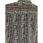 Panhandle  Blue & Black Paisley Print Short-Sleeve Top Size L/14 Photo 4