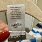 Multiples  PM Petite Medium High-Low Textured Stripe Floral Top Lightweight Photo 8