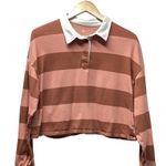 SO Cropped rugby shirt.  for Kohls. Size Large Photo 0
