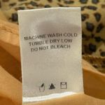 Crescent  tan brown leopard print tiered ruffle mini skirt women’s size large Photo 6