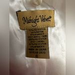 Midnight Velvet white Satin Blouse Size 6 Photo 7