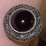 Chic Black and Silver Women's Ring Photo 0