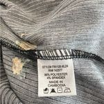 Black Floral Puff Sleeve Shirt Large Photo 4