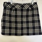 J.Crew ‎ Black and White Herringbone Skirt Size 8 Photo 2