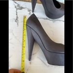 Saint Laurent Brown Ysl Aliama Lizard Embossed Suede Heels Pumps Size 39… Brown Photo 9