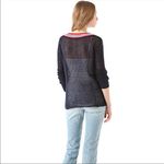 Free People  Navy V neck Sweater Photo 3