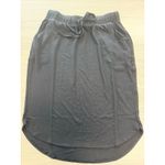 Elastic waist self tie tulip hem skirt with pockets Black Size L Photo 1