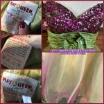 MAY QUEEN COUTURE PURPLE SEQUIN WITH PURPLE & GREEN TULLE STRAPLESS DRESS (6) Photo 10