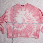 Jolie & Joy Tie Dye Asymmetrical Sweatshirt Sz 1X Pink Photo 6