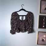 Dress Forum • Babydoll Crop Top•Black Floral•Small• Photo 2