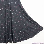 Unique Vintage  Gwynnie Bee black floral‎ print fit and flare midi dress, M Photo 9