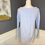 Theory  Drawstring Collar Button Down Shirt Photo 4