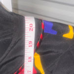 Vintage Citi Black Floral Quilted Silk Jacket Size 8 Photo 3