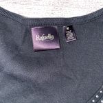 Rafaella vneck Longsleeve top w/beading black size M women Photo 5