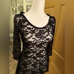Decree Black lace Y2K style sheer shirt Photo 1