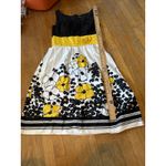 New Directions‎ Floral Dress Party Cocktail Sleeveless Black Yellow 6 Photo 5