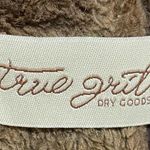 True Grit Brown Floral Rose Faux Fur Jacket Western Small L Photo 6